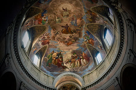 Painting of Jesus Christ Biography of Church Ceiling thumbnail
