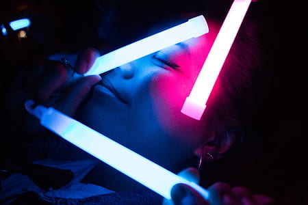 three lights near women's face thumbnail