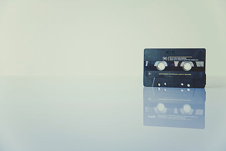 cassette tape on white surface thumbnail