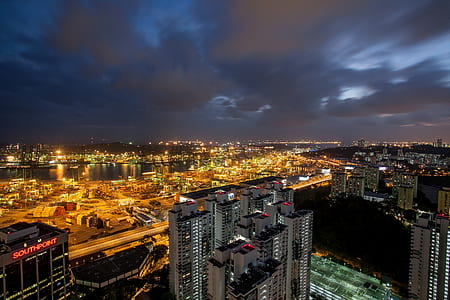 city, traffic, landscape, sunset thumbnail