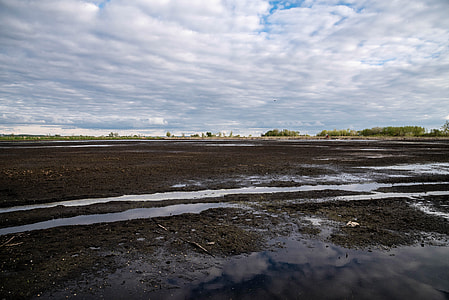 Clouds over the drained Marsh thumbnail