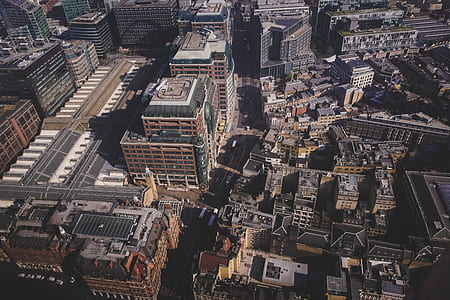 bird's-eye photography of city thumbnail
