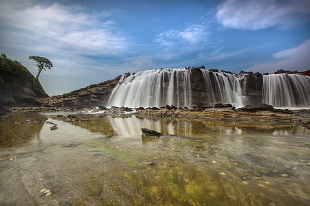 time-lapse photo of waterfalls thumbnail