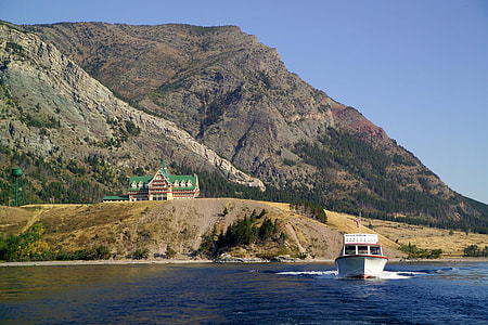 Boat Tour on Waterton Lake around Prince of Wales Hotel in Waterton Lakes National Park thumbnail
