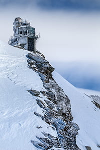 Photo of a Building in a Snowy Hill thumbnail