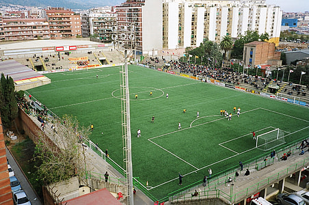 Soccer game in Barcelona, Spain thumbnail