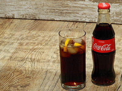 Coca-Cola soda bottle and drinking glass thumbnail