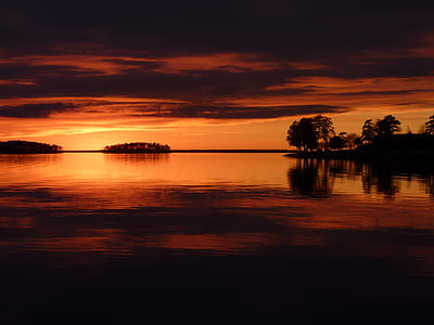 body of water during sunset thumbnail