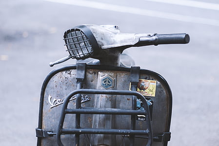 selective photo of gray motor scooter thumbnail