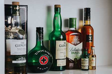 Bottles with liquor thumbnail