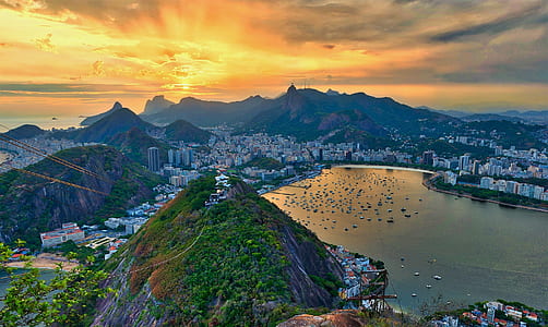 aerial view of mountain thumbnail