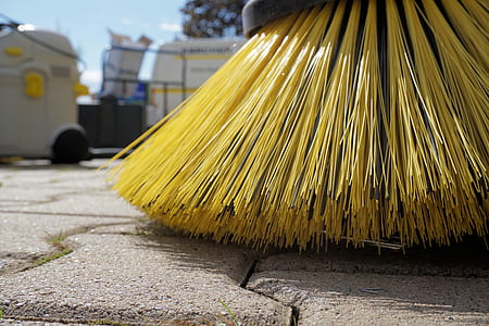 close-up photography of yellow floor brush thumbnail