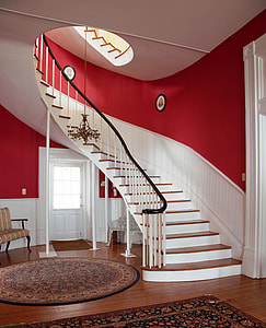 white and red house interior thumbnail