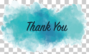 Euclidean , Green Brush Thank you, thank you and white cloud illustration PNG clipart