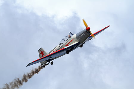 white and gray stunt plane thumbnail