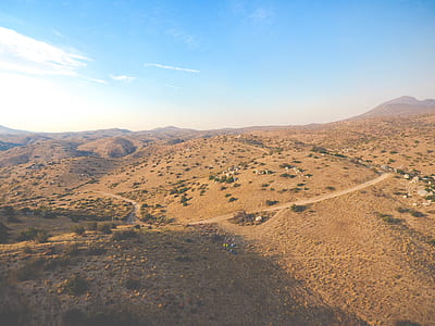 bird's eye view photography of mountains thumbnail