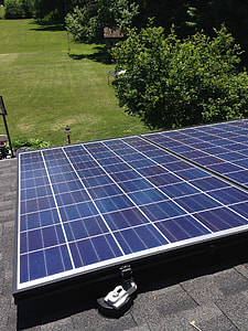 solar panel on house roof thumbnail