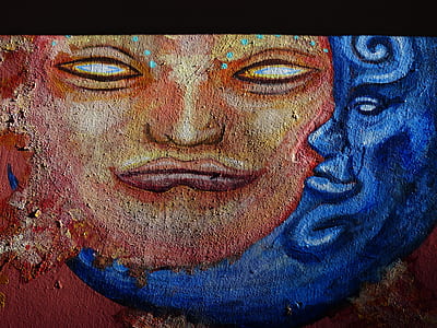 sun and moon faces painting thumbnail