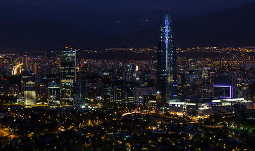aerial photography of city lights thumbnail