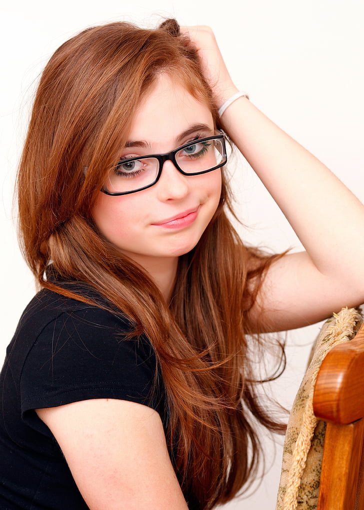 Cute Nerdy Teen