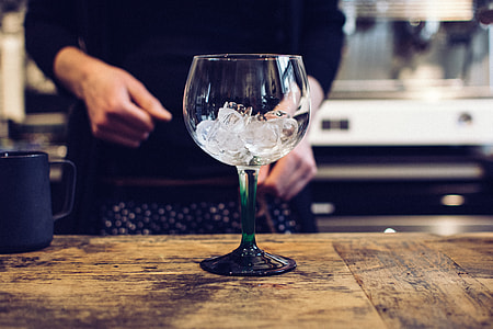 Empty glass with ice thumbnail