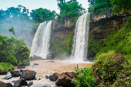photo of waterfalls during daytime thumbnail