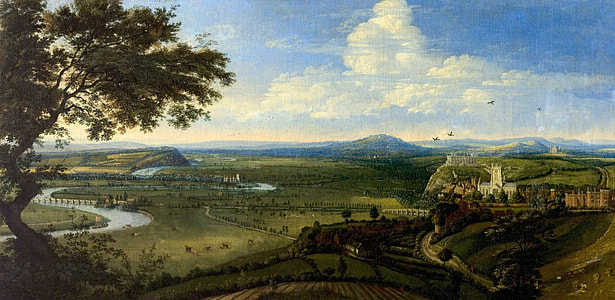 Nottingham from the east in 1695 in England thumbnail