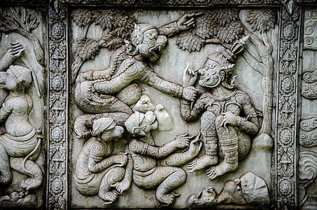 Temple wall in Thailand thumbnail