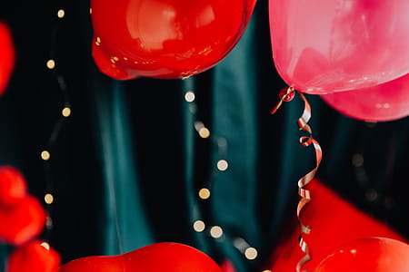 Red Balloons and Decorations for Valentine's Day thumbnail