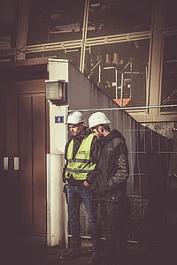 Two Men Wearing White Hard Hat thumbnail