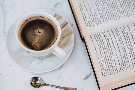 Cup of Coffee and an Open Book thumbnail