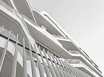 low angle photography of white building thumbnail