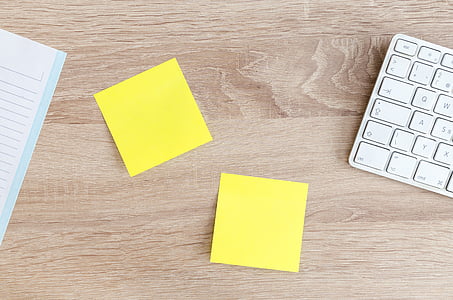 two yellow sticky pads thumbnail
