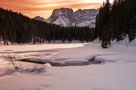 photo of body of water during winter season thumbnail