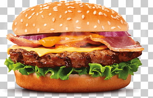 Hamburger Bacon Sushi Pizza Cheeseburger, burger king, burger with ham and cheese PNG clipart