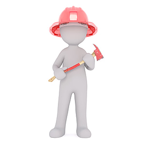 man holding axe illustration thumbnail