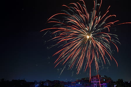 Fireworks Display over Building thumbnail