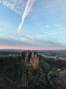 bird's-eye view photography of mountain thumbnail