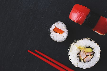 Sushi and Red Chopsticks thumbnail