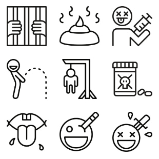 Nasty svg vector icon sets