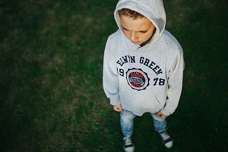 Young boy in the garden thumbnail