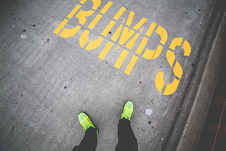 BUMPS Yellow Sidewalk Road Marking thumbnail