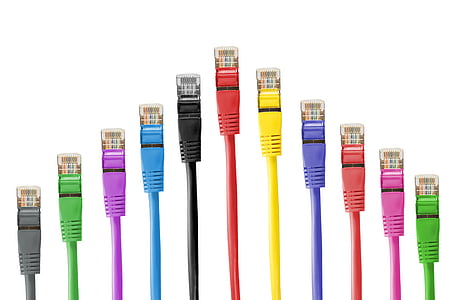 assorted-colored LAN cables thumbnail