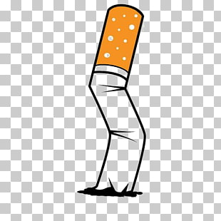 Comic Book Style Cartoon Cigarette Smoke