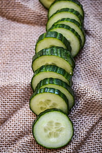 sliced cucumbers food photography thumbnail