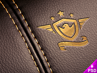 Leather Mockup psd file