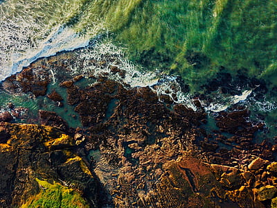 aerial view of mountain thumbnail