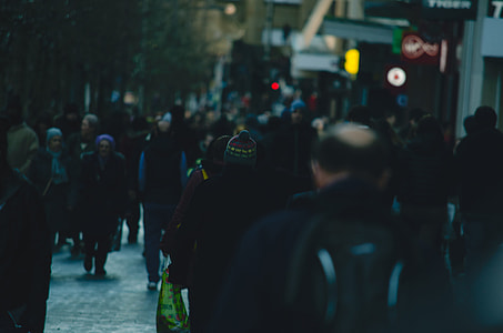 group of people walking on street thumbnail