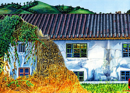 Remains of old house using Acrylic Paints thumbnail