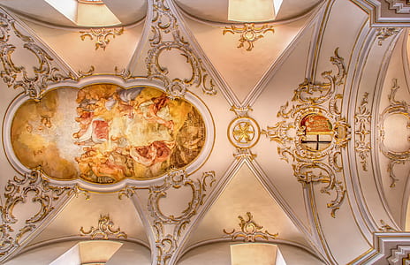 church ceiling with painting thumbnail